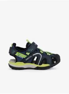 Zeleno-modré chlapčenské sandále Geox Borealis #665785