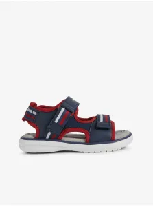Červeno-modré chlapčenské sandále Geox Maratea #665803