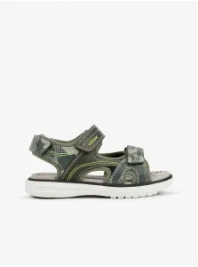 Zelené chlapčenské vzorované sandále Geox Maratea #664853