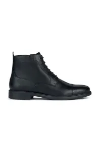 Kožená obuv Geox U TERENCE C pánska, čierna farba, U367HC 00046 C9999