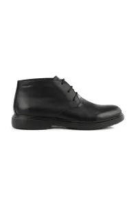 Kožené topánky Geox U OTTAVIO B pánske, čierna farba, U16DCB 00043 C9999