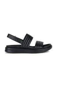 Kožené sandále Geox D XAND 2S dámske, čierna farba, D35PAA 000TU C9999
