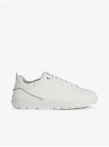Biele pánske kožené topánky Geox Spherica #705165