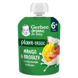 GERBER Organic kapsička mango a broskyňa s kokosovým mliekom 80 g