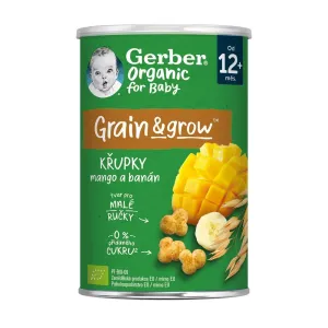 Gerber Organic CHRUMKY Kukurično-ovsené (s mangom a banánom (od ukonč. 12. mesiaca) 1x35 g)