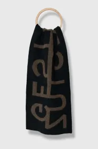 Vlnený šál Gestuz béžová farba, vzorovaný