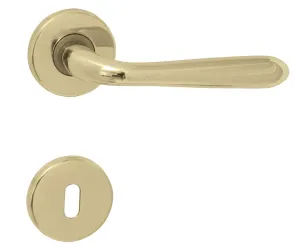 Kľučka na dvere GI - ORION - R ZLL - zlatá lesklá (L01) | MP-KOVANIA.sk #5823481