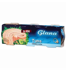 Giana Tuniak vo vlastnej šťave 3 x 80 g