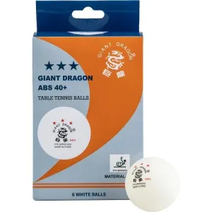 Giant Dragon WHT PI PO Loptičky na stolný tenis, biela, veľkosť