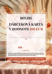 GIFT CARD Elektronický darčekový poukaz BUTLERS 100 EUR
