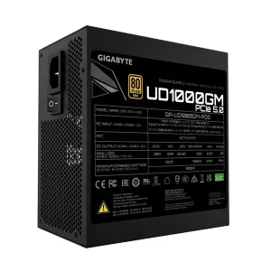 GIGABYTE Zdroj UD1000GM PG5, 1000 W, ATX, 80PLUS Gold, modulárny GP-UD1000GM PG5