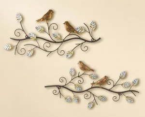 Gilde Kovová dekorace Ptáci, 1 ks