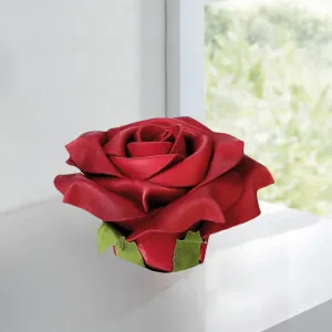 Gilde Dekorační pěnová květina Růže, červená, Ø 8 cm