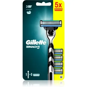 Gillette Mach3 holiaci strojček holiaci strojček 1 ks + náhradné hlavice 4 ks pre mužov