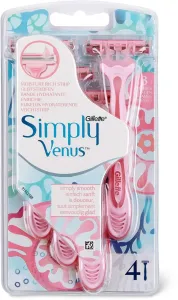 GILLETTE Simply Venus 3 (4 ks) – jednorazové dámske holiace strojčeky