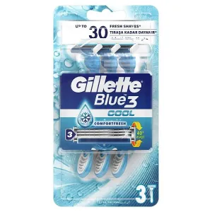 Gillette Blue3 Cool Pánsky Jednorazový Holiaci Strojček, 3ks