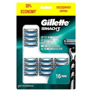 Gillette Mach3 náhradné ostrie náhradné ostrie 16 ks pre mužov