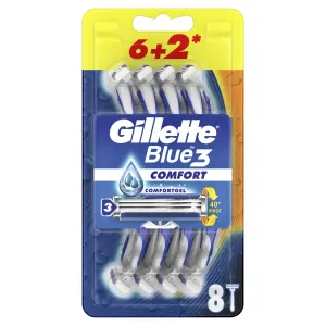 Gillette Blue3 Comfort holiaci strojček jednorazové holiace strojčeky 8 ks pre mužov