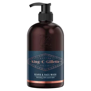 Gillette King C. Beard & Face Wash šampón na fúzy náhradné hlavice 3 ks pre mužov