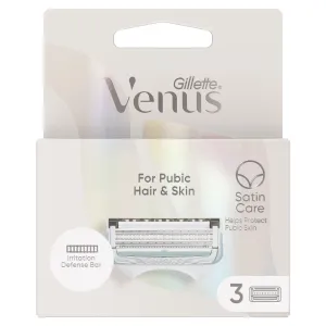 Gillette Venus Pubic Hair&Skin náhradné žiletky na úpravu línie bikín 3 ks