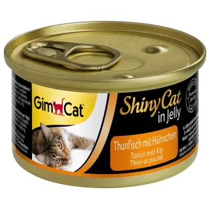 GimCat ShinyCat Jelly 6 x 70 g - tuniak & kura