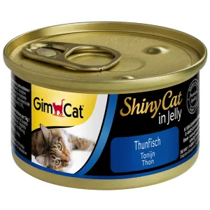 Výhodné balenie GimCat ShinyCat Jelly 24 x 70 g - tuniak