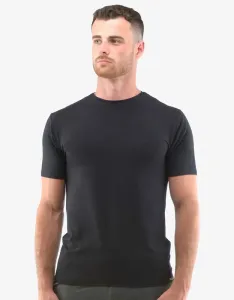 GINA Pánske tričko slim fit s krátkym rukávom 78005P čierna XXL