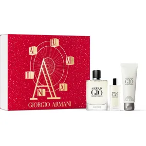 Giorgio Armani Acqua di Giò darčeková kazeta parfumovaná voda 125 ml + sprchovací gél 75 ml + parfumovaná voda 15 ml pre mužov