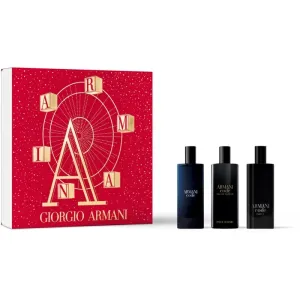 Giorgio Armani Code Collection darčeková kazeta parfumovaná voda Code 15 ml + parfumovaná voda Code Parfum 15 ml + toaletná voda Code 15 ml pre mužov