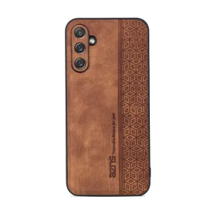 Kryt AZNS Embossed Skin case hnedý – Samsung Galaxy A14 4G/5G