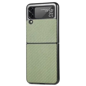 Kryt Cross Pattern Slim zelený – Samsung Galaxy Z Flip 4