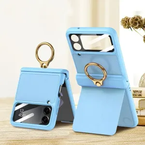 Kryt GKK Magnetic Ring case modrý – Samsung Galaxy Z Flip 4