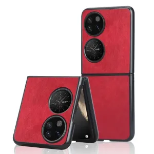 Kryt Shockproof Litchi Texture červený – Huawei P50 Pocket