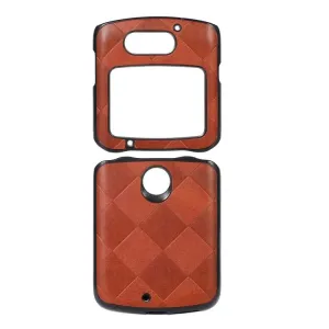 Kryt Weave Case hnedý – Motorola Razr 5G