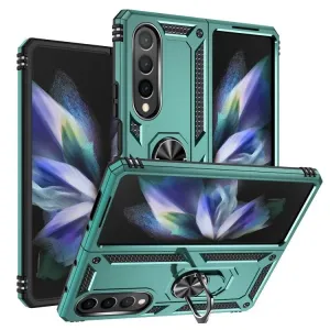 Odolný Kryt Ring Armor case zelený – Samsung Galaxy Z Fold 4