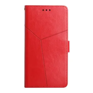 Peňaženkové puzdro Geometric Pattern case červené – Motorola Moto G13 / G23 / G53 5G