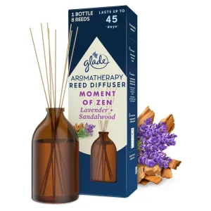 Glade Vonné tyčinky s vôňou levandule a santalového dreva Aromatherapy Reed Moment of Zen 80 ml