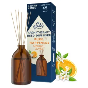Glade Vonné tyčinky s vôňou pomaranča a neroli Aromatherapy Reed Pure Happiness 80 ml