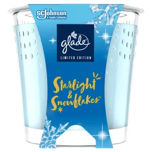 GLADE Starlight & Snowflakes vonná sviečka s vôňou Snow, Frosty Air, Ecalyptus 129 g
