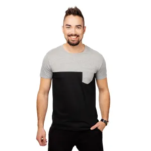 Men's T-shirt with GLANO Pocket - black #6486905