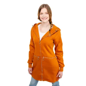 Women's Extended Sweatshirt GLANO - orange #6735661