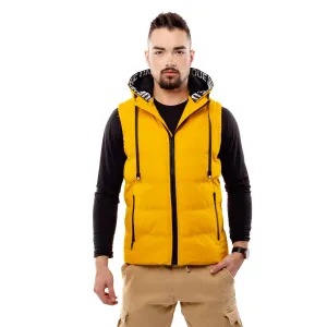 Men's quilted vest GLANO - yellow #6182795