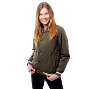 Women's quilted bomber jacket GLANO - khaki