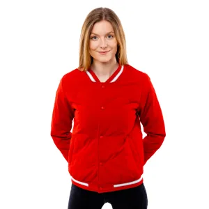 Women's Quilted Bomber Jacket GLANO - Red