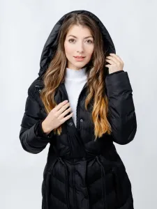 Women's quilted jacket GLANO - black
