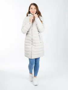 Women's quilted jacket GLANO - white #8352613