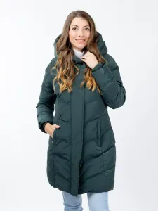 Women's winter quilted jacket GLANO - green