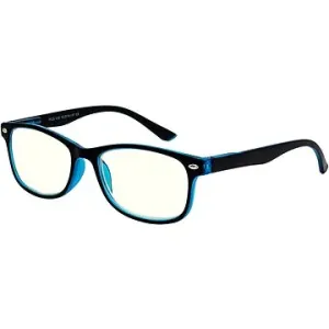 GLASSA Blue Light Blocking Glasses PCG 030, +4,00 dio, čierno-modré