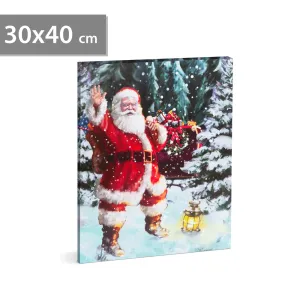 Vianočný LED obraz - s vešiakom na stenu , 2 x AA, 30 x 40 cm #2141088