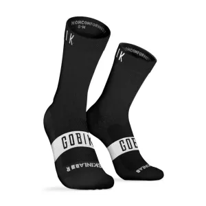GOBIK Cyklistické ponožky klasické - PURE - biela/čierna #5153679